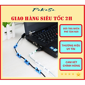 Bộ 20 Miếng Dán Tường Đi Dây Điện - Kẹp Cố Định Nút Giữ Luồn Dây Điện - Hàng Chính Hãng