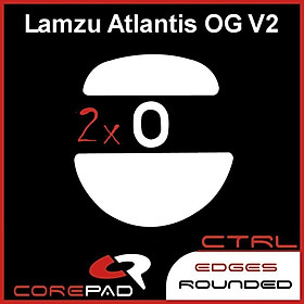 Mua 2 Bộ Feet chuột PTFE Corepad Skatez CTRL Lamzu Atlantis OG V2 Superlight / Lamzu Atlantis OG V2 4K Superlight - Hàng Chính Hãng
