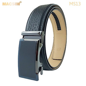 Thắt lưng nam da thật cao cấp nhãn hiệu Macsim MS13