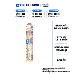 Bàn chải đánh răng cho bé từ 1.5 - 6 tuổi CREATE DENTFINE (01 chiếc/gói)
