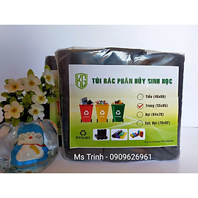 Mua Set 156 cái ( 2 kí ) Túi Rác Cuộn PHÂN HỦY SINH HỌC - Màu Đen - Size Trung 55 * 65 CM - Kiều Gia