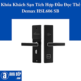 Mua Khóa Khách Sạn Tích Hợp Đầu Đọc Thẻ Demax HSL606 SB. Hàng Chính Hãng