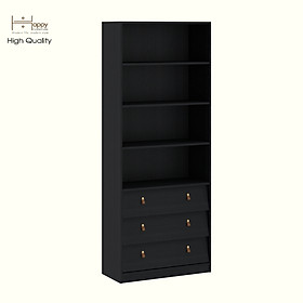 Mua HAPPY FURNITURE   Kệ sách 3 ngăn kéo - CALYN   KSA_106   80cm x 35cm x 200cm DxRxC