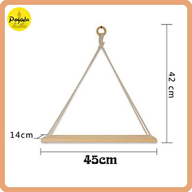 Mua (Clip thực tế) Kệ giá gỗ treo tường móc khuyên gỗ tròn  gỗ thông Bắc Âu =  SP mới giá cực ưu đãi