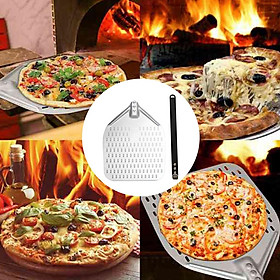 Aluminum Metal Pizza Peel for Easy Storage, Gourmet Luxury Pizza Paddle for Baking Homemade Pizza Bread