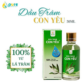 Dầu Tràm Con Yêu 100% Tinh dầu thiên nhiên - Giúp làm ấm người cho bé và gia đình  - Dịu vết cắn côn trùng - Phòng chống cảm lạnh, trúng gió.- 50ml