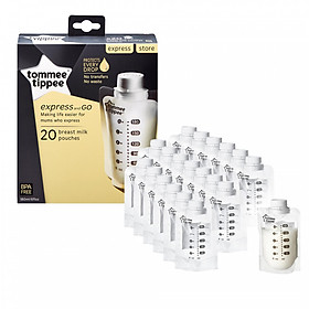 Túi trữ sữa Express & Go 180ml Breast Milk Pouches - Tommee Tippee