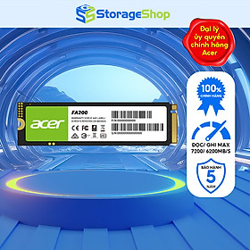 Mua Ổ cứng gắn trong SSD Acer FA200 M.2 NVMe 2.0 PCIe 4.0 tương thích Laptop  PC  PS5 - Bảo hành 5 năm Hàng chính hãng