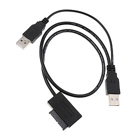 USB 2.0 to  SATA 7 + 6 13 Pin Adapter Converter Cable Easy Drive Cable