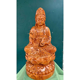 Mua Tượng mẹ quan âm bồ tát gỗ hương đá kt cao 30×15×15cm