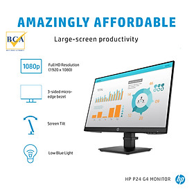 Mua Màn hình máy tính HP P24 G4 24inch FHD (1A7E5AA) Bảo Hành 3 Năm - Hàng Chính Hãng