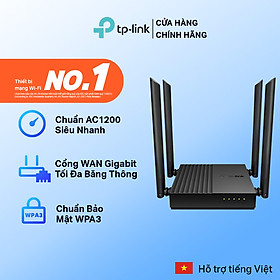 Bộ Phát Wifi TP-Link Archer C64 Băng Tần Kép Chuẩn AC1200 - Hàng Chính Hãng