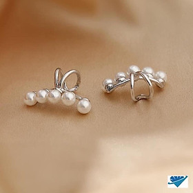 Bông Bạc Nữ, kẹp vành. Không cần lỗ tai. Xịn xò Thời Trang - Bạc Nomi