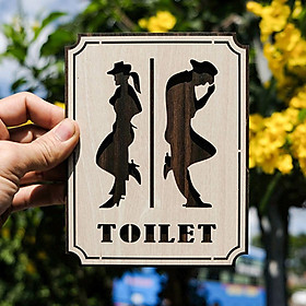 Tranh gỗ treo tường_Bảng toilet, phòng vệ sinh,WC F05_CRN_01 Trenddecor