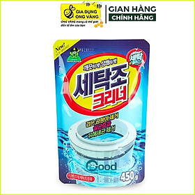 Bột tẩy lồng vệ sinh máy giặt Hàn Quốc Sandokkaebi 450gr, nước vệ sinh máy giặt giúp máy giặt luôn sạch