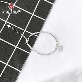 Lắc bi bạc hoa sen - Ngọc Quý Gemstones