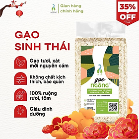 Gạo Ngỗng Sinh Thái ST25 - Gạo Sạch Ruộng Rươi Tôm Gói 700gr