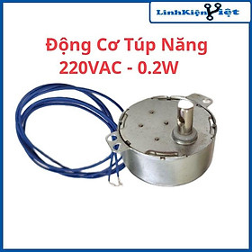 Động cơ túp năng điện 220VAC công suất 0.2W tốc độ 4 vòng/phút, nhông điện thay thế cho quạt