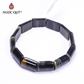 Vòng bản đá mắt hổ xanh đen 17x13x6mm mệnh thủy, mộc - Ngọc Quý Gemstones