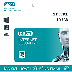 Phần mềm diệt Virus Eset Internet Security 1 User 1 Year - Bản quyền 1 Máy/1 Năm - Hàng Chính Hãng