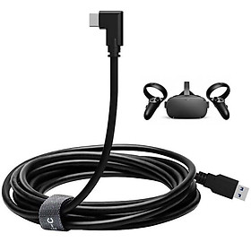 3/4m/5m 3A Cáp sạc Type-C Dữ liệu Cáp khuỷu tay VR Cáp VR Kính truyền tải 10Gbps Cáp cho Oculus Quest2 Màu sắc: Cáp sạc