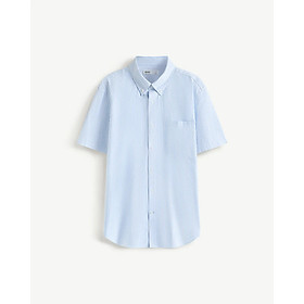 Áo sơ mi sọc ngắn tay vải oxford có túi . Form Fitted - ROUTINE 10F25SHS007