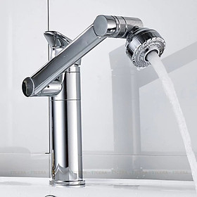 Mua Vòi liền chậu Lavabo 1 lỗ  nóng lạnh. Thân bằng đồng mạ chrome bóng. Xoay điều chỉnh dòng nước các hướng. Thuận tiện việc sử dụng rửa  làm vệ sinh. VLCDX023