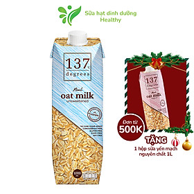 Sữa Hạt 137 Degrees Thái Lan Không Đường, Không Đậu Nành, Không Sữa Bò (Hộp 1L)