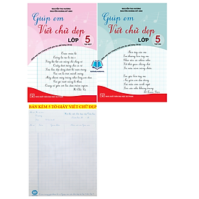 Sách - Combo Giúp em viết chữ đẹp lớp 5 - tập 1 + 2 (Theo SGK CD và KNTT) (KP)