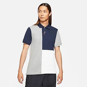 Áo Polo tay ngắn thể thao Nam NIKE AS THE NIKE POLO GLF COLOR BLK CU9536 - OBSIDIAN/DK GREY HEATHER/PARTICLE GREY - L