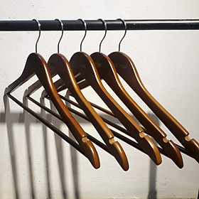 Mua Combo Bộ 10 -  20 Móc Áo Gỗ Tam Giác  Màu Nâu Cao Cấp