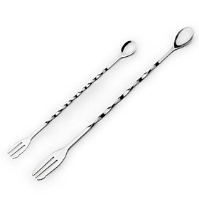 Mua Thìa Bar pha chế 32cm cao cấp thìa inox khuấy hai đầu siêu bền cho quầy Bar dụng cụ pha chế chuyên dụng 26-32cm