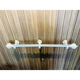 Combo Thanh Treo Rèm Cửa Chuyên Dụng 2.0 - 4.0m + Bộ Phụ Kiện 6 chi tiết (Tặng kèm đầy đủ ốc vít)
