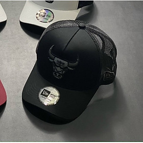 Nón kết, mũ lưỡi trai Chicago trâu vải kaki phối lưới form chuẩn thời trang cao cấp