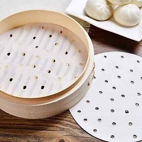 Combo 100 Tờ Giấy Nến Đục Lỗ Thấm Dầu Hiệu Quả Size 20cm