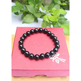 Vòng tay Đá phong thủy  Núi Lửa Obsidian cho Tuổi Hợi 8ly  AKO3