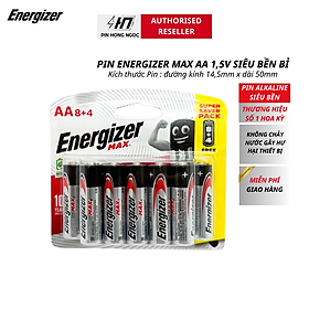 Mua Pin Max 8 + 4 Viên Energizer E91 BP8+4 AA
