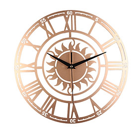 12 Inch Wall Clock, Round  Wall Clock, Non Ticking, Battery Operated, Home Decor for Living Room Bedroom Office