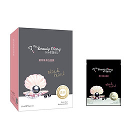 Mặt Nạ Ngọc Trai Đen My Beauty Diary Black Pearl Brightening Mask (8 Miếng / Hộp) - Tặng 1 mặt nạ cùng loại