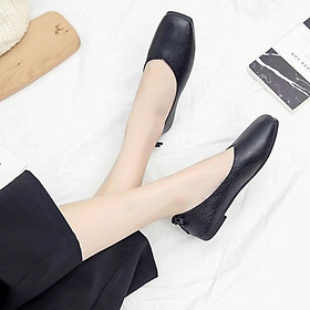 Giày lười đế bằng mềm mại phong cách Hàn Quốc thời trang cho nữ 2021