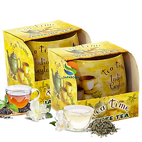 Mua Combo 2 ly nến thơm tinh dầu Bartek Tea Time 100g - trà hoa nhài  nến trang trí  thơm phòng  thư giãn  hỗ trợ khử mùi (giao mẫu ngẫu nhiên)