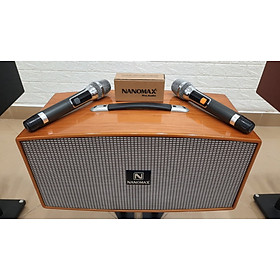 Mua Loa Karaoke Xách Tay Nanomax X-420  X-320 Bluetooth 2 Bass 20cm 550w Tặng Kèm Cặp Micro Hát Karaoke Hàng Chính Hãng