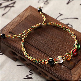 VÒNG ĐEO TAY NGŨ SẮC MAY MẮN TÀI LỘC quà tặng cho bé