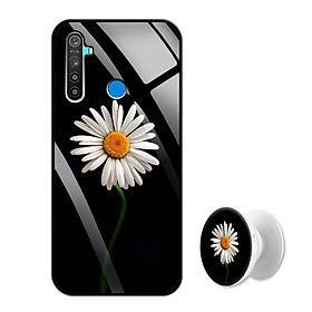 Ốp Lưng Kính Cường Lực cho điện thoại Realme 5 - 0385 8033 CUCHOAMI08 - Tặng Giá Đỡ Điện Thoại Đa Năng Cùng Mẫu Hình - Hàng Chính Hãng
