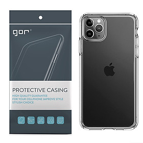 Ốp Lưng Silicon TPU trong suốt GOR cho iPhone 11 / 11 Pro / 11 Pro Max - Hàng Nhập Khẩu