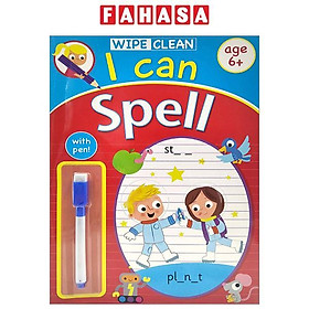 Wipe Clean: I Can Spell - Book With Pen