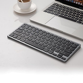 Bộ Bàn phím chuột không dây mini W616C - pin sạc TypeC- đa kết nối bluetooth 5.0 + 3.0 + Usb wireless 2.4G hàng nhập khẩu