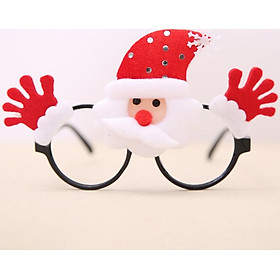Christmas Eye Glass Eyewear Eyeglass Snowman Santa Claus Pattern Ornament Props
