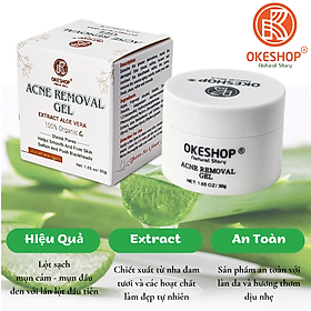 Gel Lột Mụn Nha Đam OKESHOP 30ml - Giải Pháp Loại Bỏ Mụn Đầu Đen - Mụn Cám - Bạ Nhờn - Làm Sạch Sâu Và Thu Nhỏ Lỗ Chân Lông