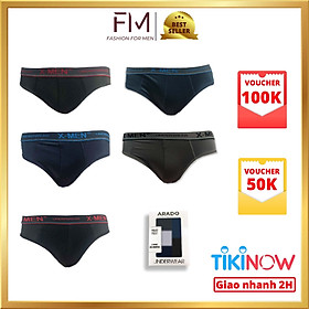 Combo 5 quần sịp nam, kiểu dáng ôm mông chất thun cotton thấm hút co giãn tốt - FORMEN SHOP - FM5QS005